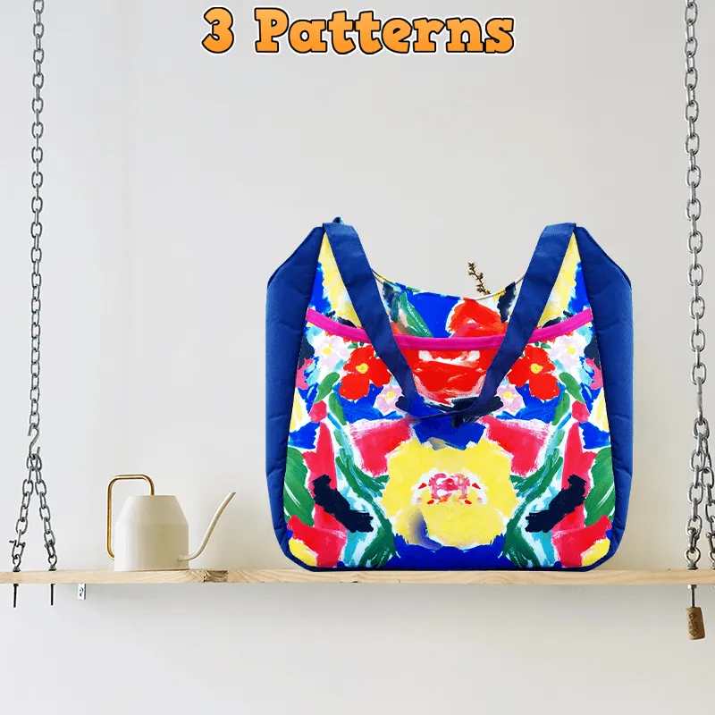 Double Pocket Shoulder Bag PDF Download Pattern (3 sizes included)