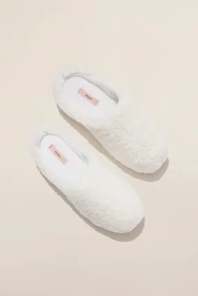 Eberjey Sherpa Slippers in Ivory 