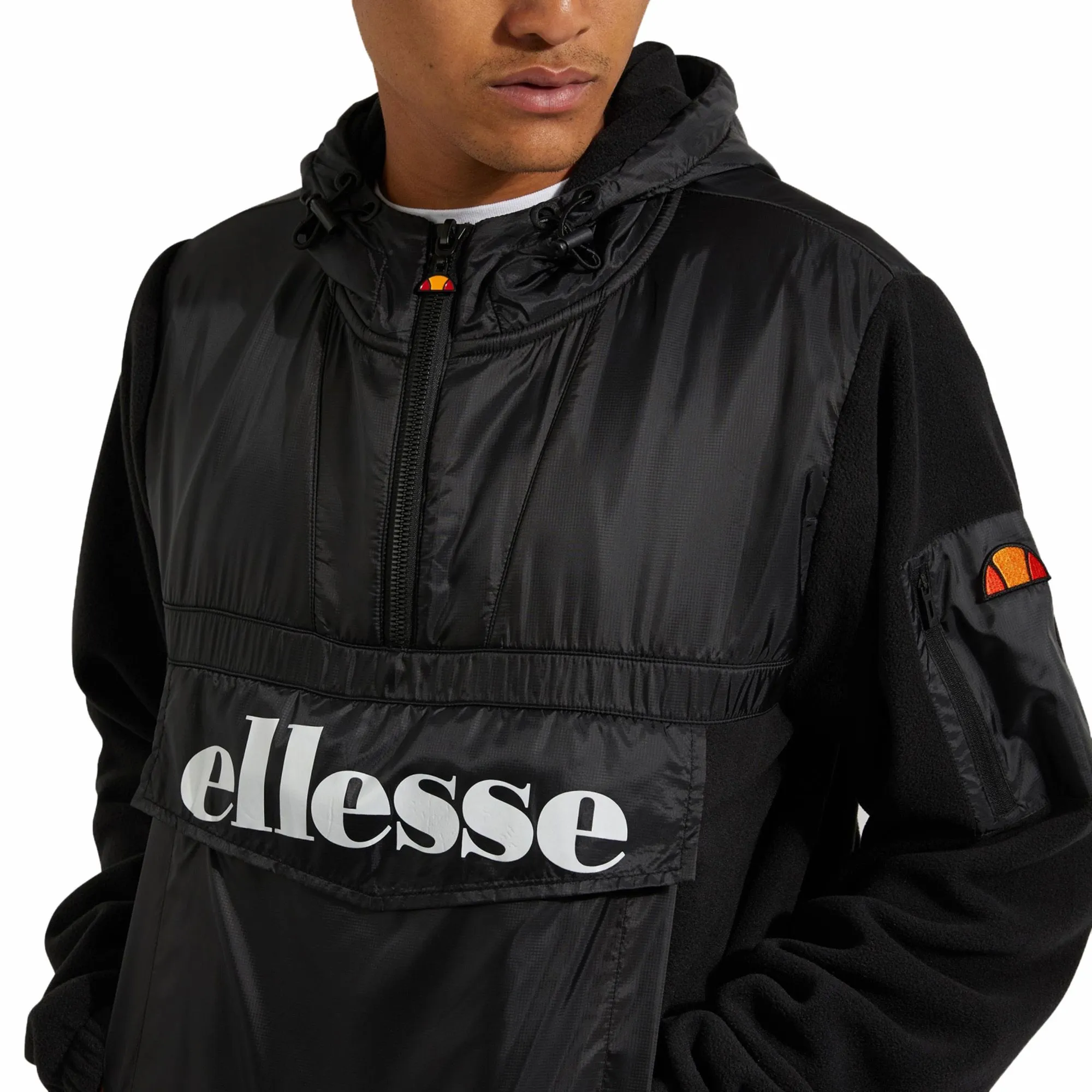 Ellesse Gazzo Overhead Anorak Jacket Black