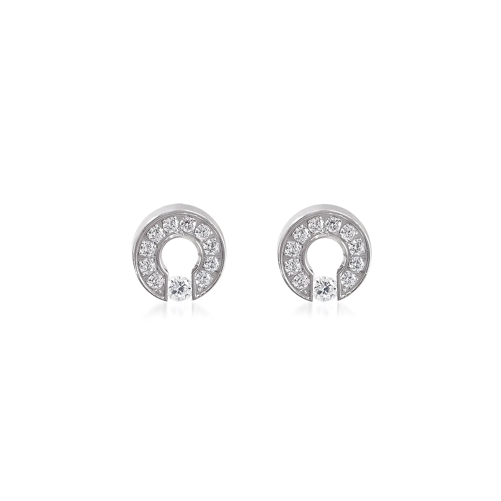 ER118W B.Tiff Barrel Stainless Steel Earrings