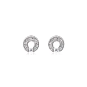 ER118W B.Tiff Barrel Stainless Steel Earrings