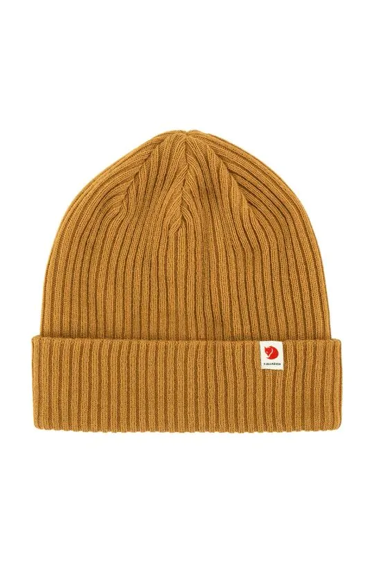 Fjallraven beanie Rib Hat brown color F13100184.166