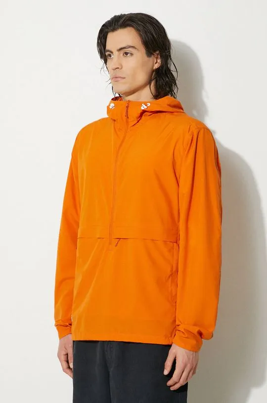 Fjallraven jacket High Coast Lite Anorak men's orange color