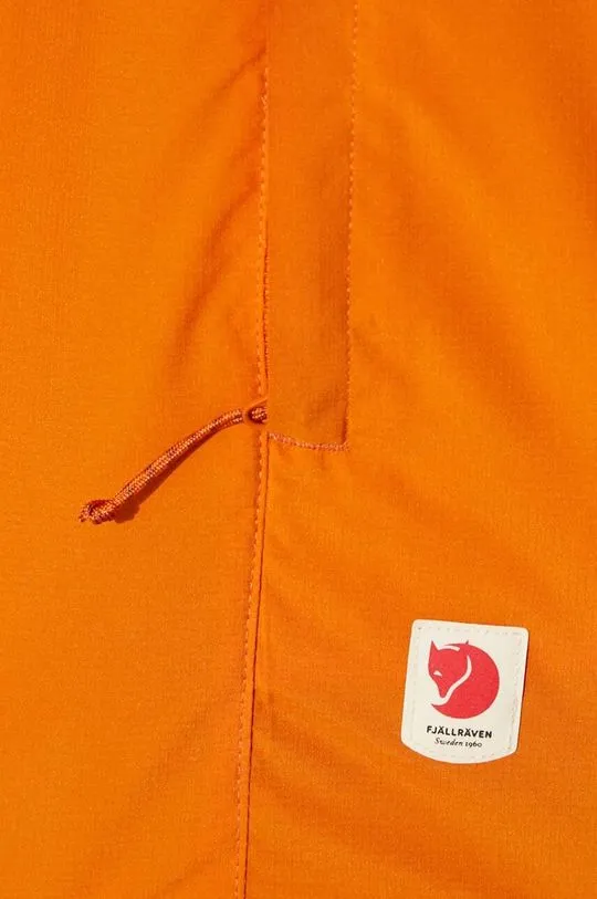 Fjallraven jacket High Coast Lite Anorak men's orange color