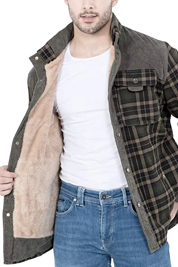 Flannel Fleece Shirt Jacket