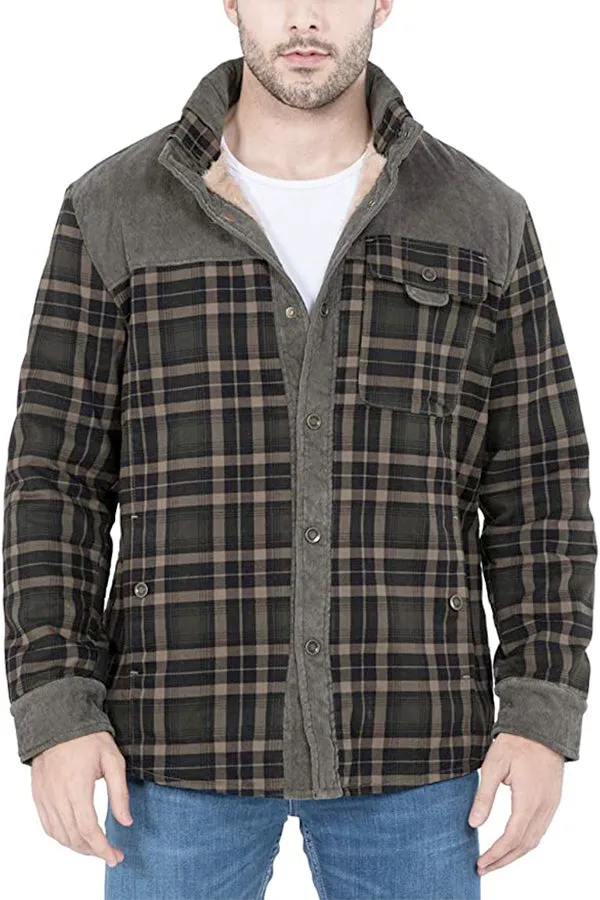 Flannel Fleece Shirt Jacket