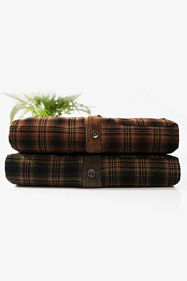 Flannel Fleece Shirt Jacket