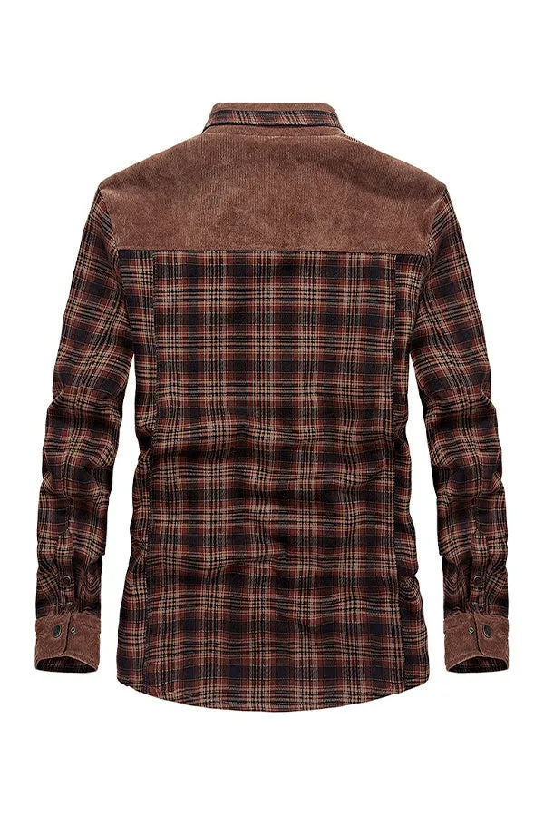 Flannel Fleece Shirt Jacket