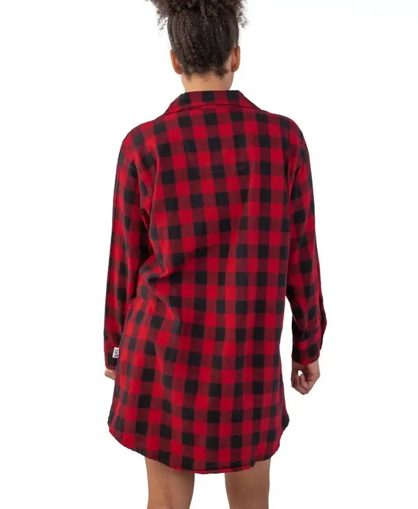 Flannel Moose Plaid | Button Nightshirt