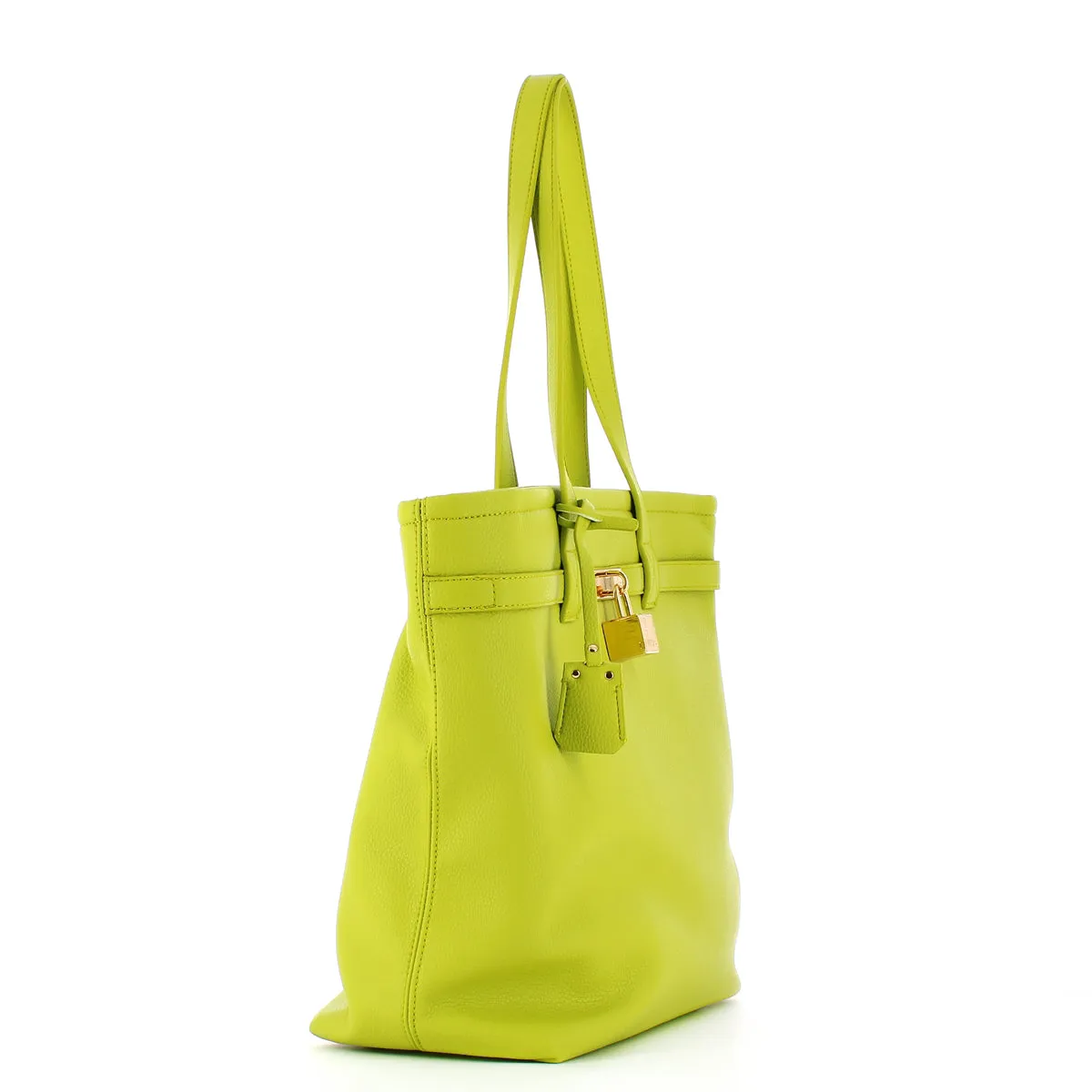 Fracomina - Shopper con lucchetto Lime - FA23SBA006P411S6 - LIME