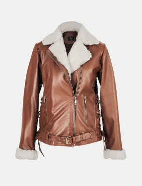 Gaia Shearling Leather Jacket