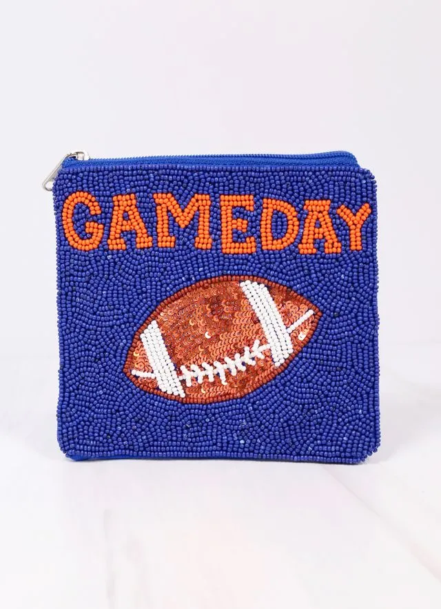 Gameday Football Pouch BLUE ORANGE