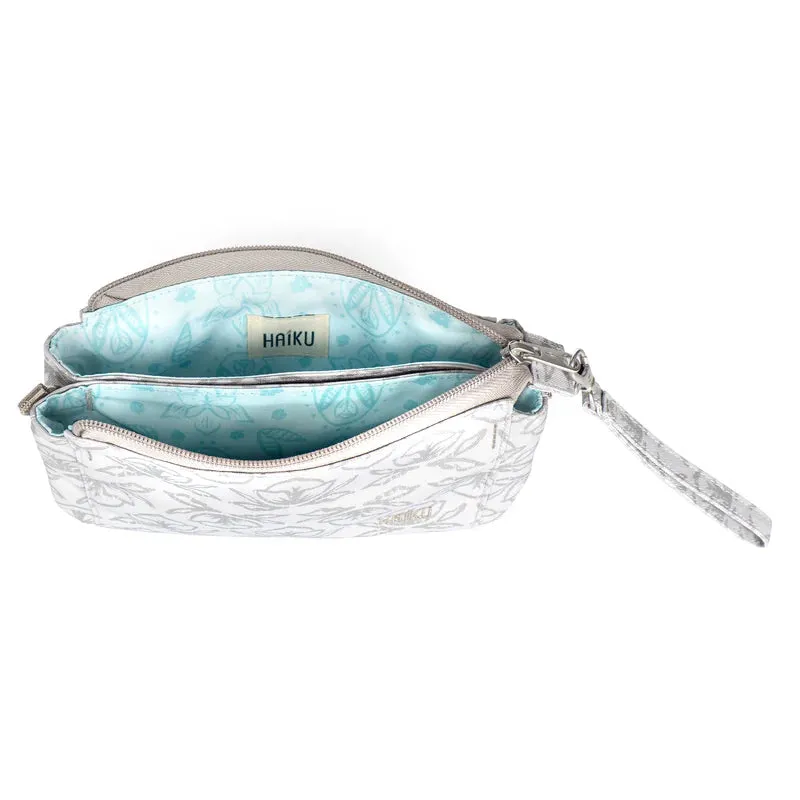 Haiku Stride Wristlet in Cherry Blossom, Floral Garden, River Rock Blue, Forest & Honeycomb