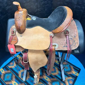 HR Saddlery 14 Inch Antique Barrel Saddle