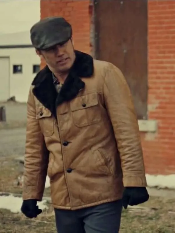 Jeffrey Donovan Fargo Leather Jacket - New American Jackets