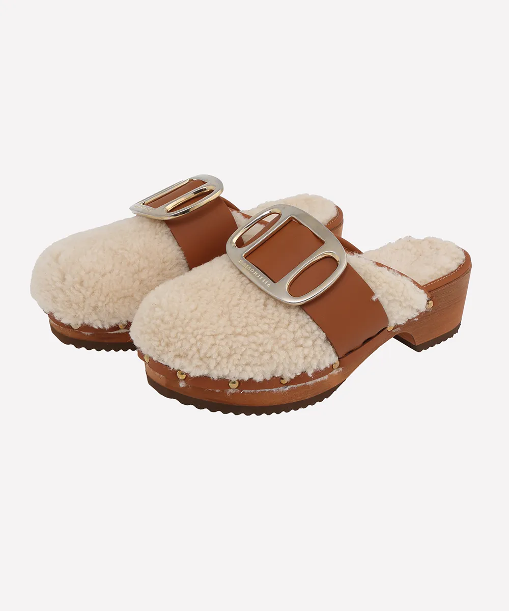 JEJIAjodie shearling clogs 