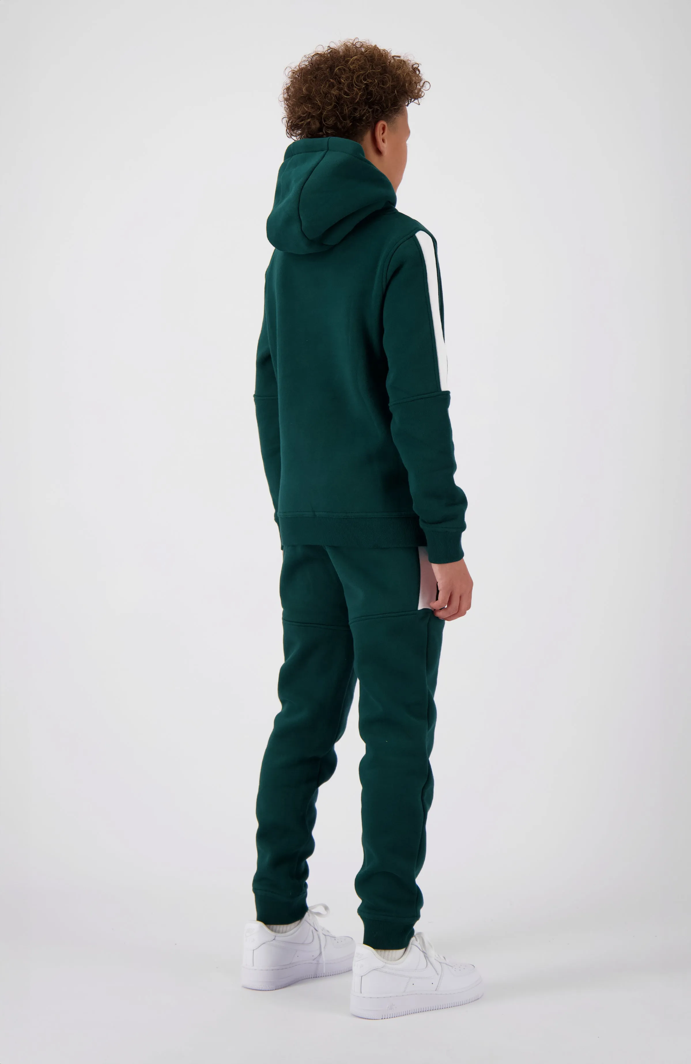 JR. ANORAK STRIPE SWEATSUIT | Pine Green