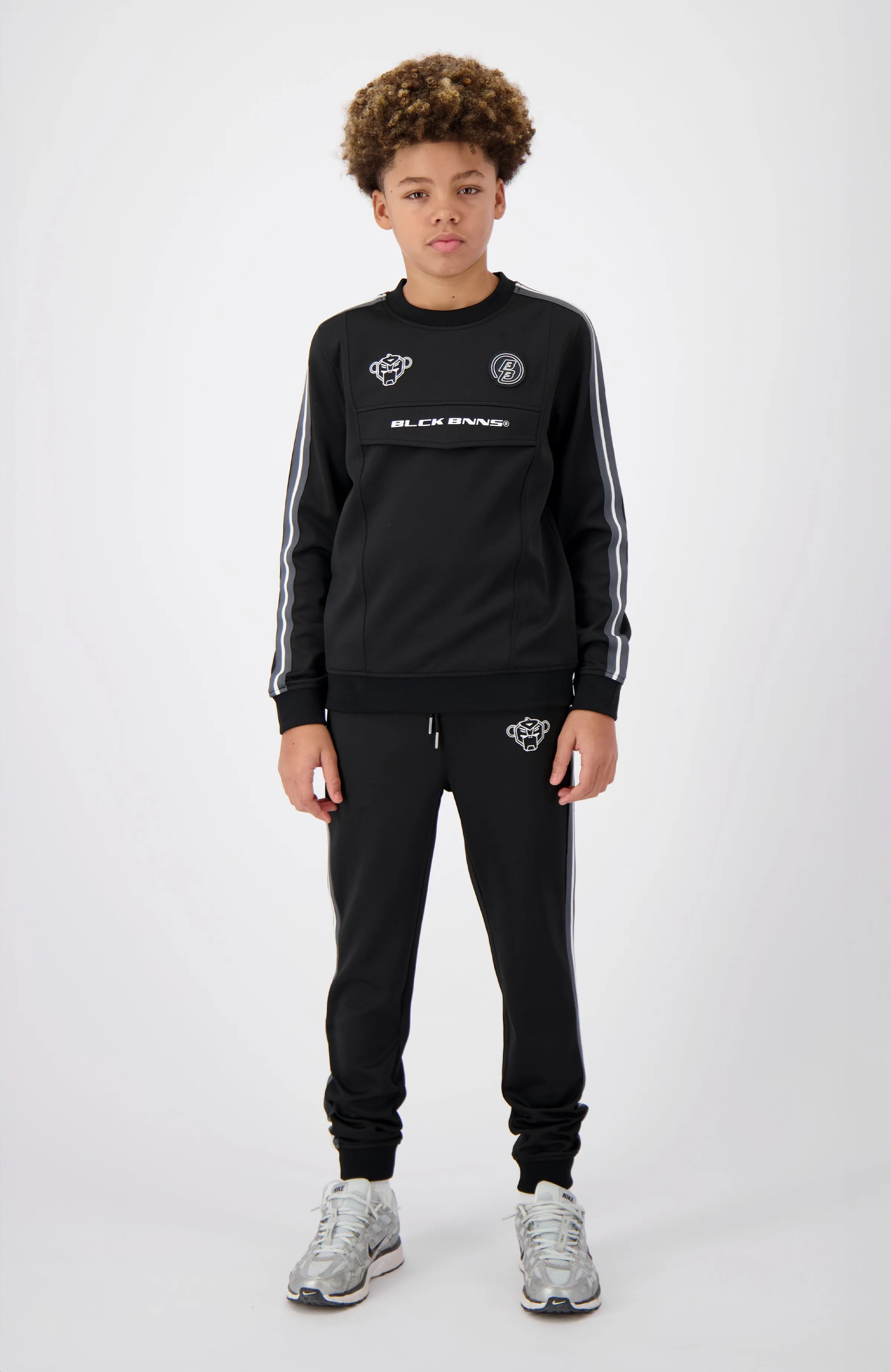 JR. TAPED ANORAK TRACKSUIT | Black