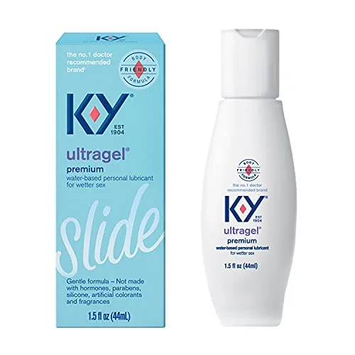 K-Y Ultragel Lube, Personal Lubricant, NEW Water-Based Formula, Safe for Anal Sex, Safe to Use with Latex Condoms, For Men, Wome