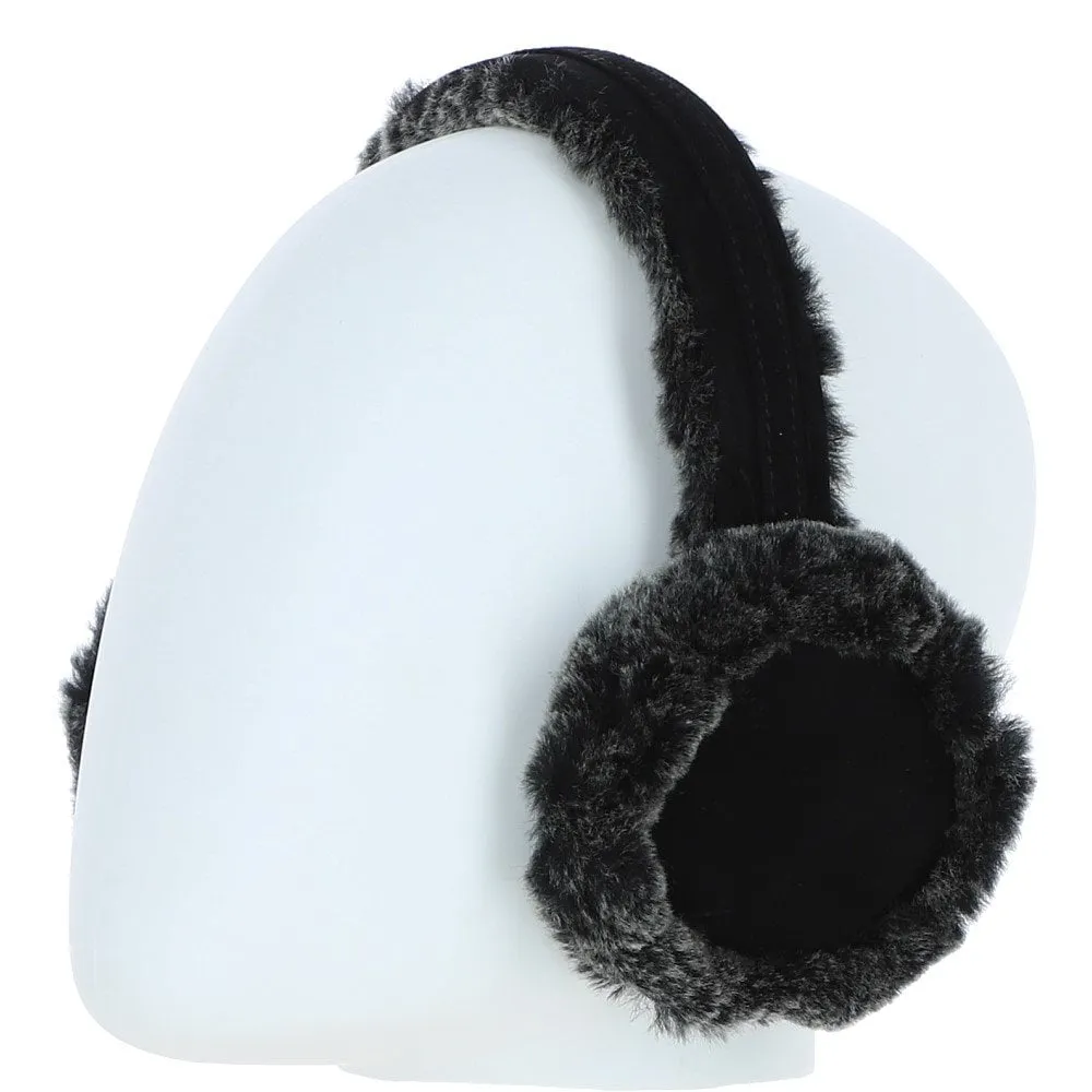 Ladies Black Sheepskin Earmuffs