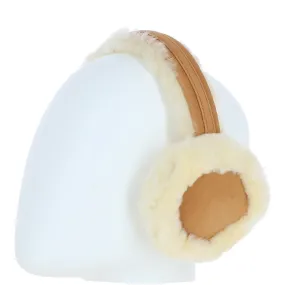 Ladies Tan Sheepskin Earmuffs