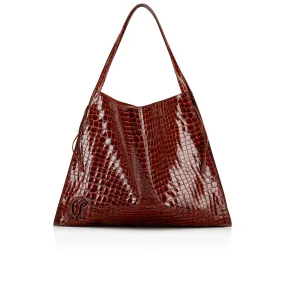 Le 54 Tote bag - Alligator embossed calf leather - Acajou