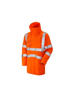 Leo Workwear - A04 Clovelly Class 3 Breathable Executive Anorak - Orange - 2020ppe Size S