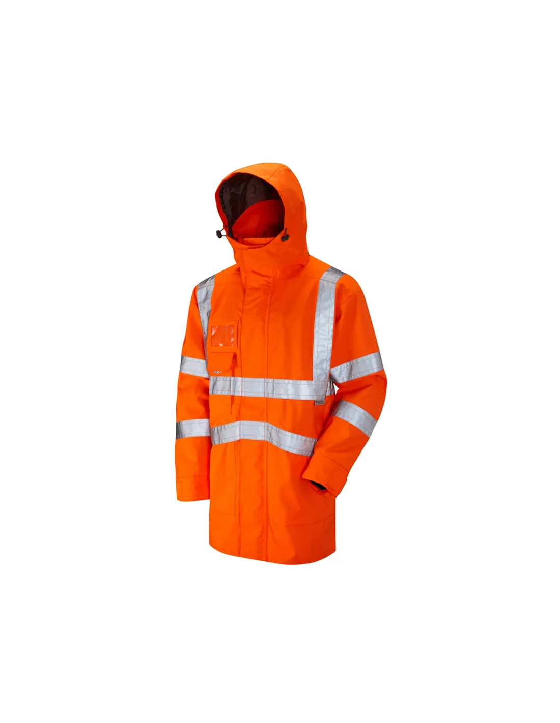 Leo Workwear - A04 Clovelly Class 3 Breathable Executive Anorak - Orange - 2020ppe Size S