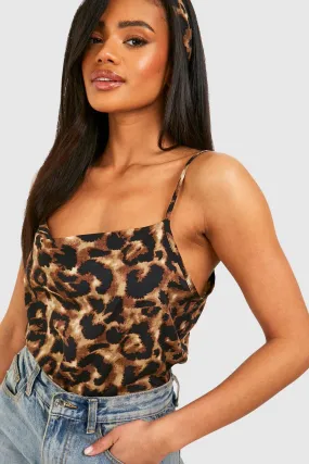 Leopard Cowl Cami And Headscarf