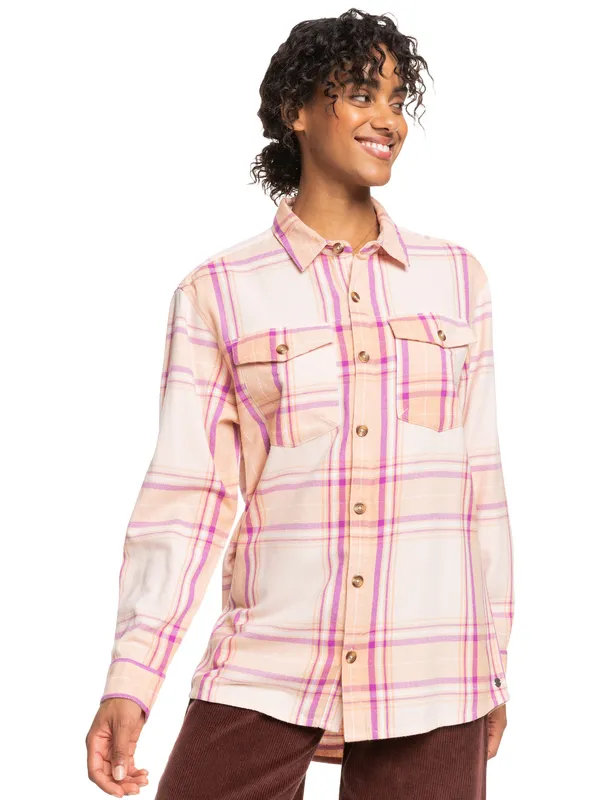 Let It Go Flannel - Long Sleeve Shirt for Women