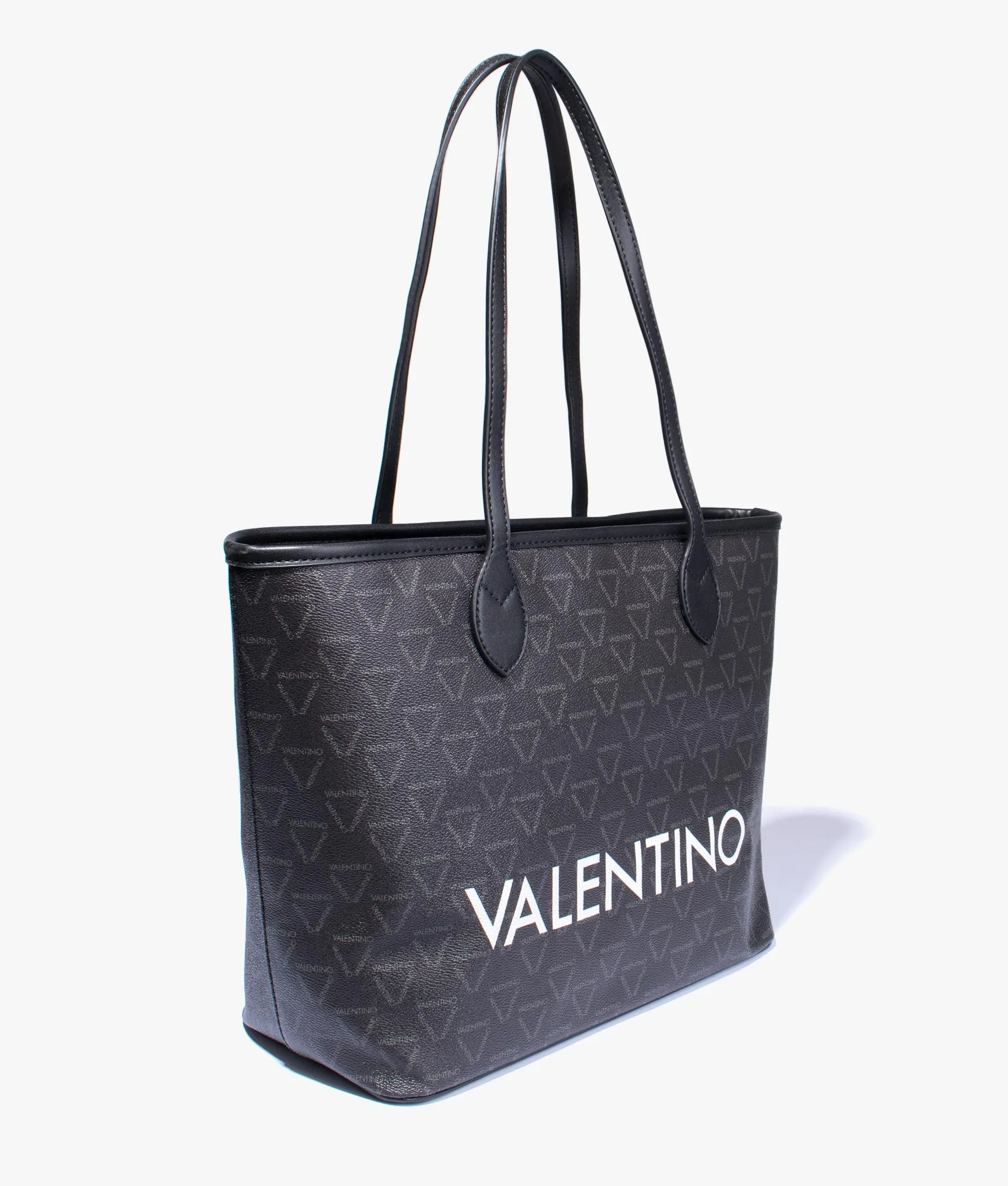 Liuto logo print shopper in black