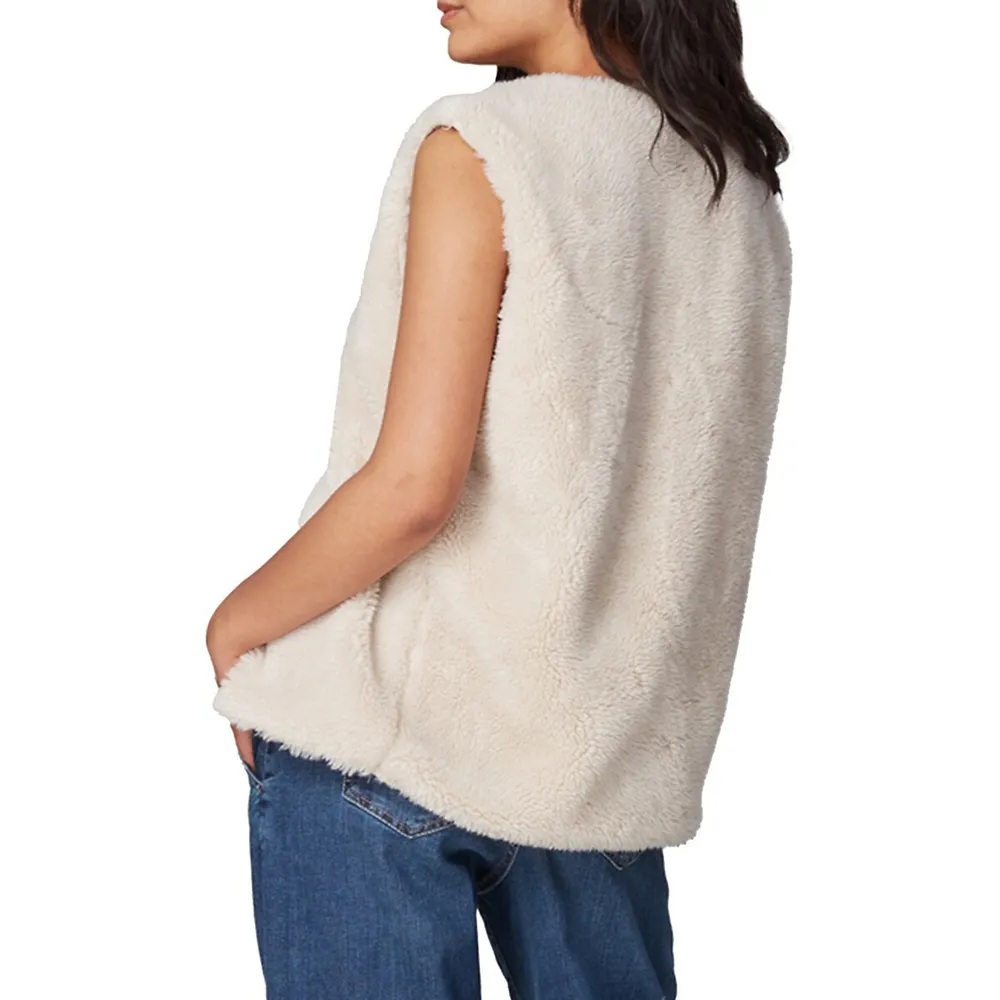 Lola Jeans Ava Faux-Shearling Reversible Zip-Up Vest