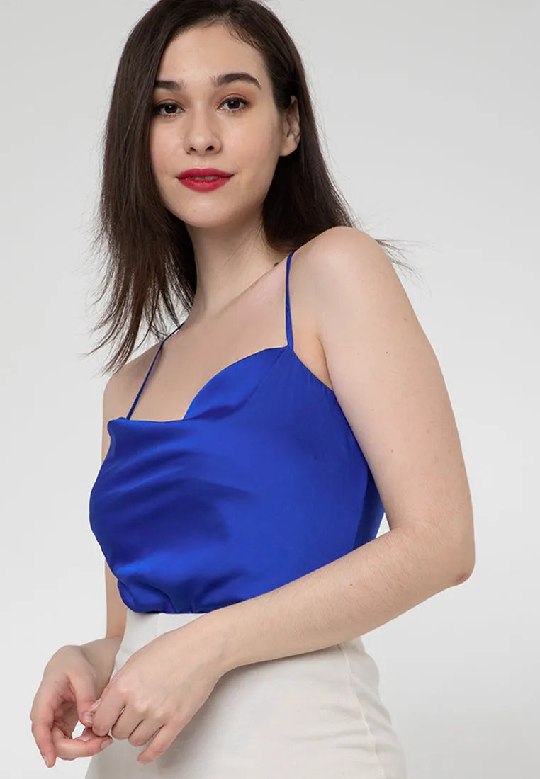 LUX Silk Cowl Neck Camisole