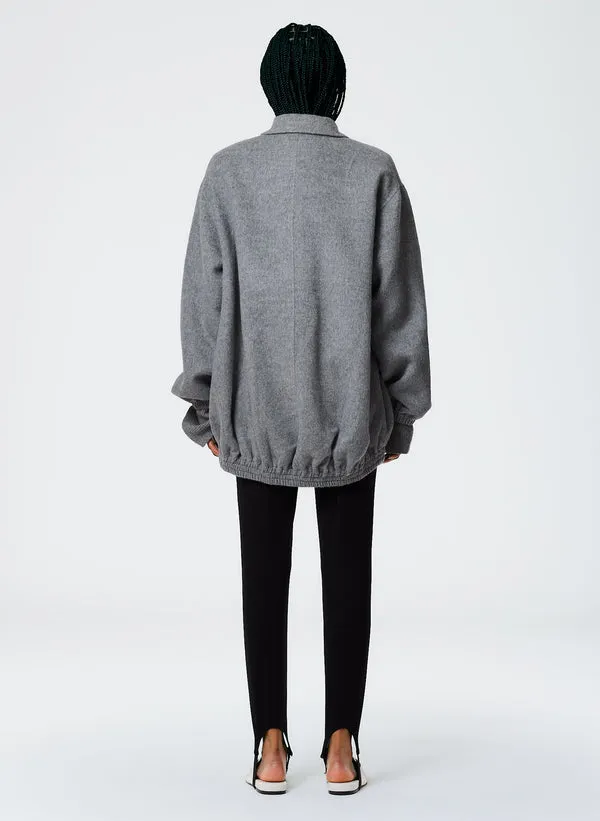 Luxe Wool Angora Oversized Bomber