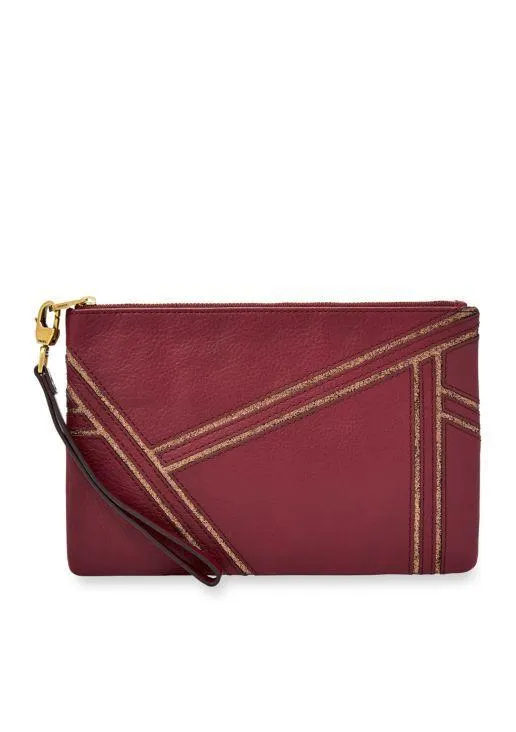 Medium Wristlet - Cabernet