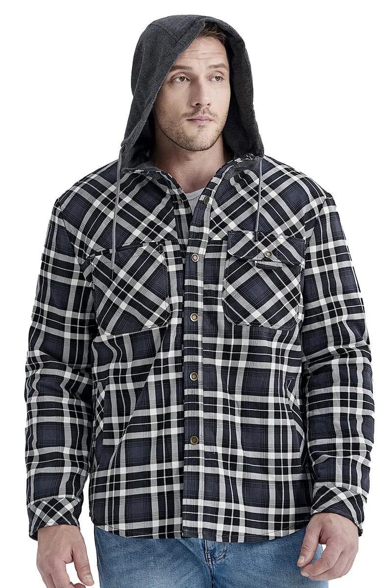 Mighty Man Hooded Flannel Jacket