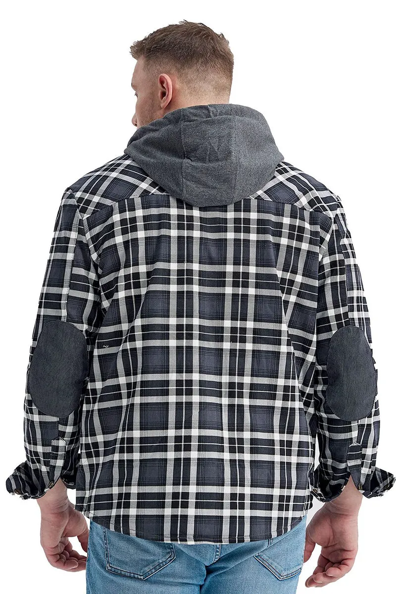 Mighty Man Hooded Flannel Jacket