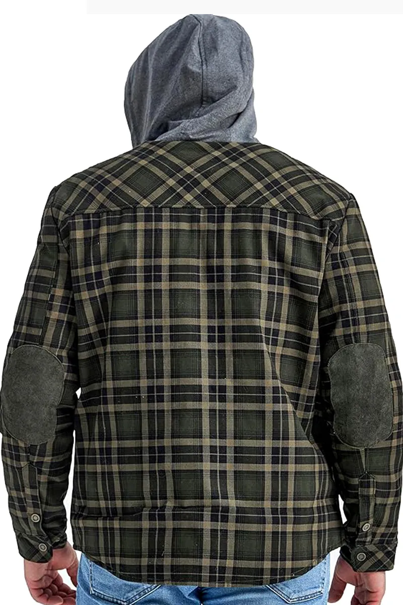 Mighty Man Hooded Flannel Jacket