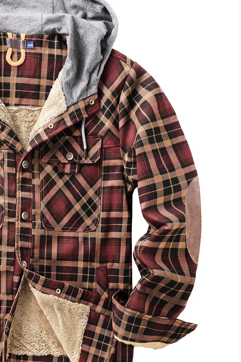 Mighty Man Hooded Flannel Jacket