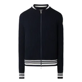 MONCLER Padded Hybrid Bomber Jacket - Navy