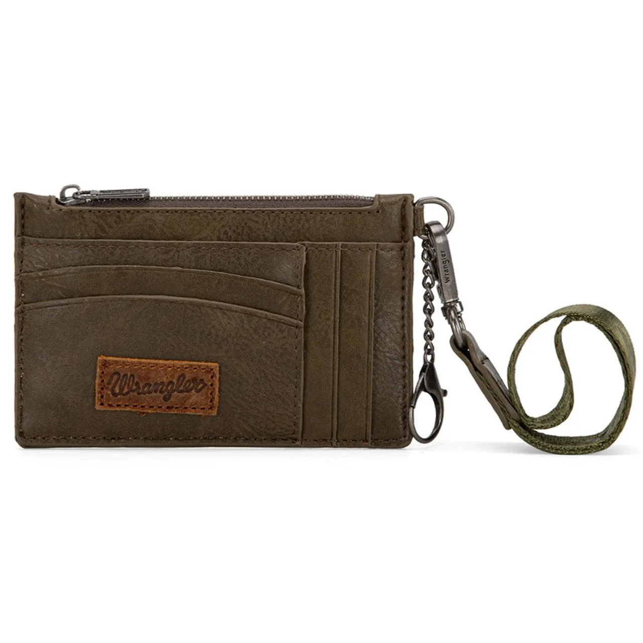 Montana West Wrangler Women's Green Key Chain Wristlet Card Wallet