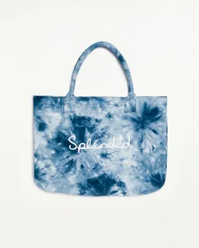 Navy Tie Dye Tote