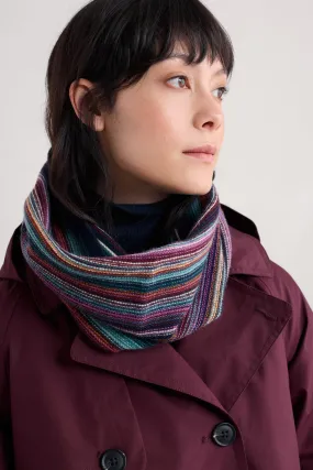 North Cliffs Striped Snood With Merino