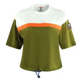 Parajumpers Anorak Green Cropped T Shirt