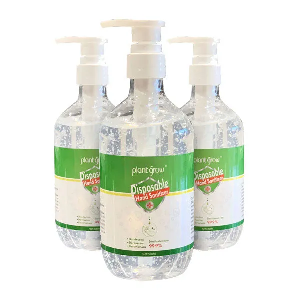 Plant Grow Sanitiser Hand Gel - 500ml 3 Pk