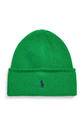 Polo Ralph Lauren wool beanie green color 455954355