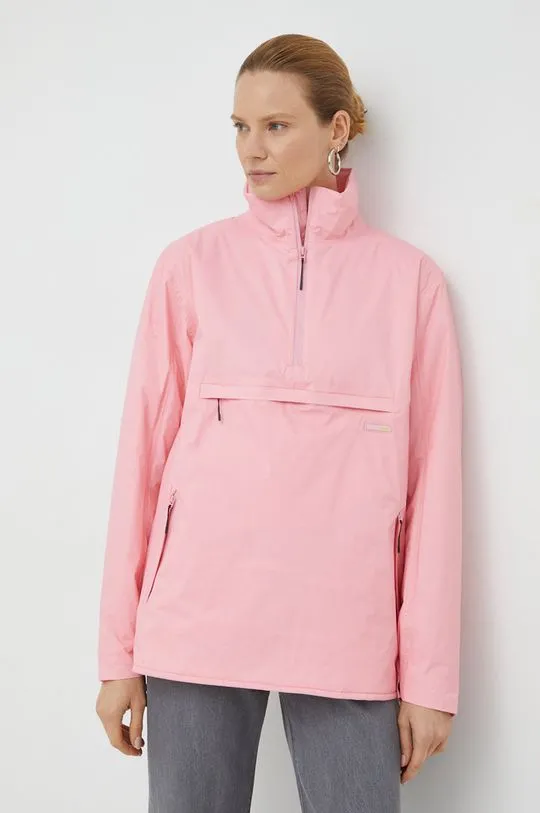 Rains jacket 15490 Padded Nylon Anorak pink color