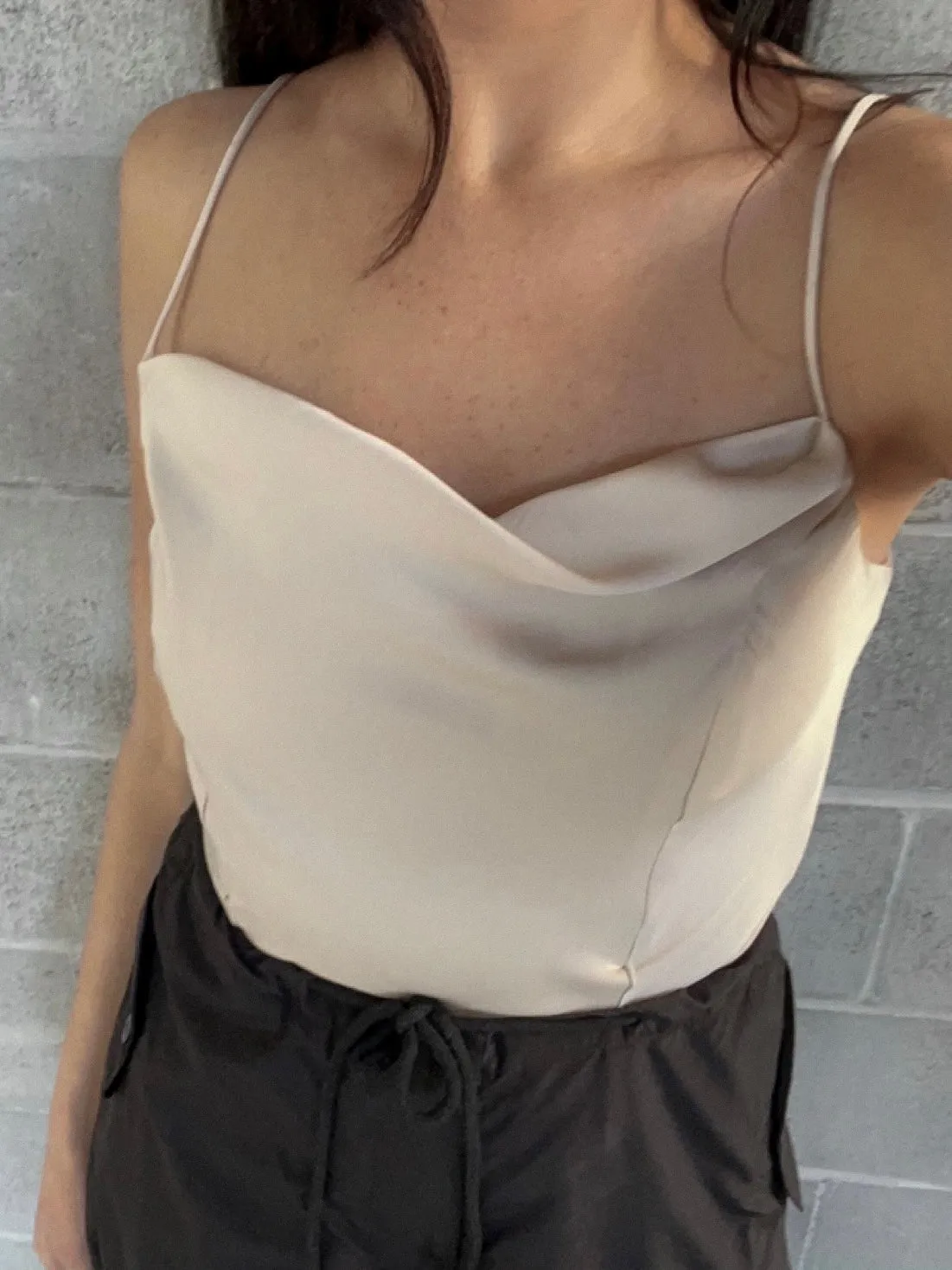 RD STYLE Carrie Crop Satin Cami