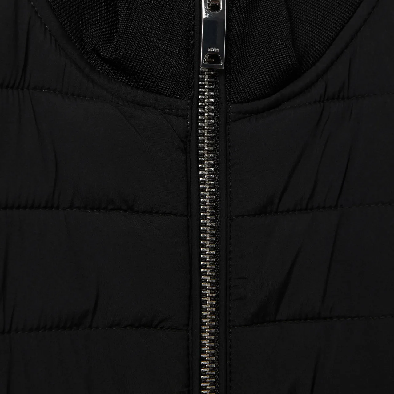 REISS Flintoff Bomber Jacket - Black