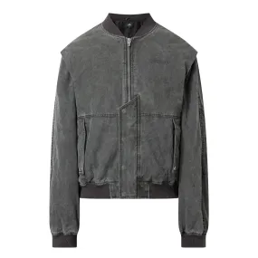 REPRESENT Inset Sleeve Bomber Jacket - Black